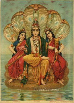  Varma Painting - SESHNARAYAN Raja Ravi Varma Indians